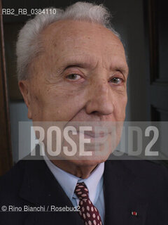 Rome May 20, 2011..Marc Fumaroli, French historian and essayist, member of the Académie française where he was elected on 2 March 1995 and in which he occupies seat number 6, photographed in Rome in the spaces of the Accademia di San Luca/Marc Fumaroli, storico e saggista francese, membro dellAcadémie française dove è stato eletto il 2 marzo 1995 e nella quale occupa il seggio numero 6, fotografato a Roma negli spazi dellAccademia di San Luca. ©Rino Bianchi/Rosebud2