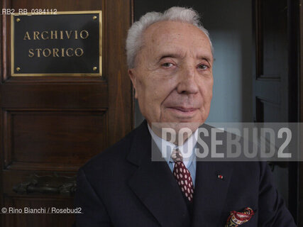 Rome May 20, 2011..Marc Fumaroli, French historian and essayist, member of the Académie française where he was elected on 2 March 1995 and in which he occupies seat number 6, photographed in Rome in the spaces of the Accademia di San Luca/Marc Fumaroli, storico e saggista francese, membro dellAcadémie française dove è stato eletto il 2 marzo 1995 e nella quale occupa il seggio numero 6, fotografato a Roma negli spazi dellAccademia di San Luca. ©Rino Bianchi/Rosebud2