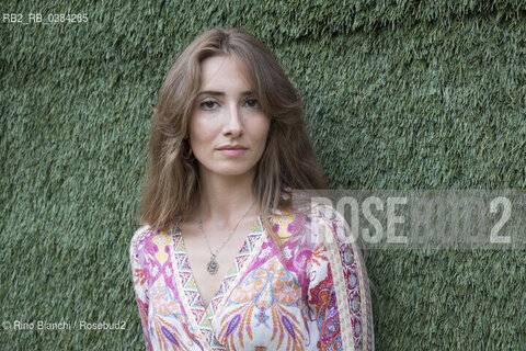 Rome July 24, 2020..Valeria Flaminia Colella, poet, photographed in Rome in the spaces of the Titian Arena/Valeria Flaminia Colella, poetessa, fotografata a Roma negli spazi dellArena Tiziano. ©Rino Bianchi/Rosebud2