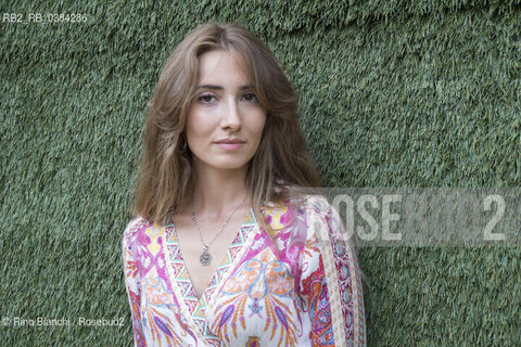 Rome July 24, 2020..Valeria Flaminia Colella, poet, photographed in Rome in the spaces of the Titian Arena/Valeria Flaminia Colella, poetessa, fotografata a Roma negli spazi dellArena Tiziano. ©Rino Bianchi/Rosebud2