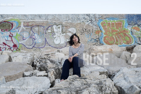 San Felice Circeo September 16, 2019..Ilaria Gaspari, philosopher, writer and essayist, photographed in San Felice Circeo/Ilaria Gaspari, filosofa, scrittrice e saggista, fotografata a San Felice Circeo. ©Rino Bianchi/Rosebud2