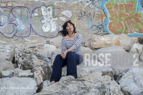 San Felice Circeo September 16, 2019..Ilaria Gaspari, philosopher, writer and essayist, photographed in San Felice Circeo/Ilaria Gaspari, filosofa, scrittrice e saggista, fotografata a San Felice Circeo. ©Rino Bianchi/Rosebud2