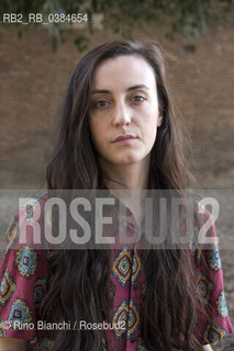 Rome September 8, 2020..Giulia Caminito, writer, photographed in Rome in the area of the Pyramid of Cestius/Giulia Caminito, scrittrice, fotografata a Roma nella zona della Piramide Cestia. ©Rino Bianchi/Rosebud2