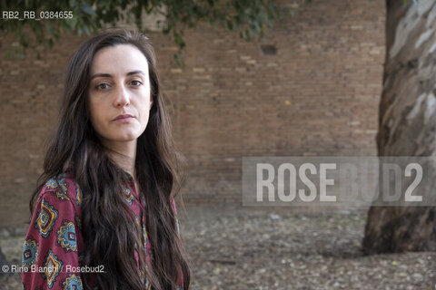 Rome September 8, 2020..Giulia Caminito, writer, photographed in Rome in the area of the Pyramid of Cestius/Giulia Caminito, scrittrice, fotografata a Roma nella zona della Piramide Cestia. ©Rino Bianchi/Rosebud2