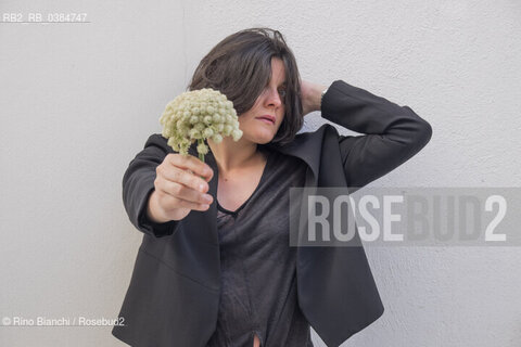 Ponza Island June 11, 2019..Giulia Martini, poet and philologist, photographed in Ponza on the occasion of the Residenza delle Narrazioni/Giulia Martini, poetessa e filologa, fotografata a Ponza in occasione della Residenza delle Narrazioni. ©Rino Bianchi/Rosebud2