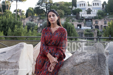 Rome October 1, 2020..Claudia Durastanti, writer and translator, photographed in Rome in the area of the Basilica of Maxentius/Claudia Durastanti, scrittrice e traduttrice, fotografata a Roma nellarea della Basilica di Massenzio. ©Rino Bianchi/Rosebud2