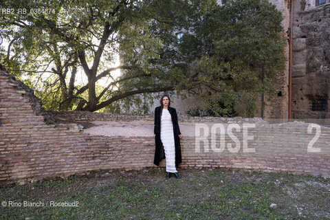 Rome October 4, 2020..Anna Giurickovic Dato lawyer, writer and screenwriter, photographed in Rome in the area of the Basilica of Maxentius/Anna Giurickovic Dato avvocato, scrittrice e sceneggiatrice, fotografata a Roma nellarea della Basilica di Massenzio. ©Rino Bianchi/Rosebud2