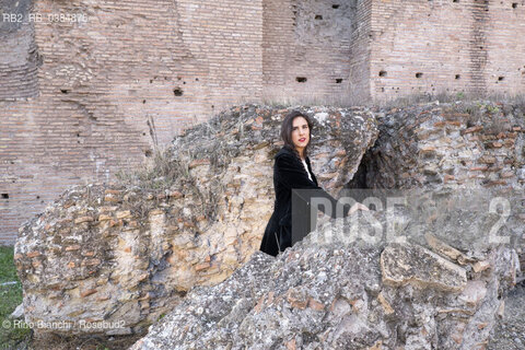 Rome October 4, 2020..Anna Giurickovic Dato lawyer, writer and screenwriter, photographed in Rome in the area of the Basilica of Maxentius/Anna Giurickovic Dato avvocato, scrittrice e sceneggiatrice, fotografata a Roma nellarea della Basilica di Massenzio. ©Rino Bianchi/Rosebud2