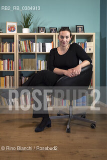 Milan October 12, 2020. .Maura Gancitano, writer, philosopher and founder of the Tlon project, photographed in the spaces of the Tlon publishing house in Milan/Maura Gancitano, scrittrice, filosofa e fondatrice del progetto Tlon, fotografata negli spazi della casa editrice Tlon a Milano. ©Rino Bianchi/Rosebud2