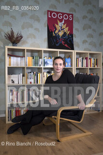 Milan October 12, 2020. Maura Gancitano, writer, philosopher and founder of the Tlon project, photographed in the spaces of the Tlon publishing house in Milan/Maura Gancitano, scrittrice, filosofa e fondatrice del progetto Tlon, fotografata negli spazi della casa editrice Tlon a Milano. ©Rino Bianchi/Rosebud2