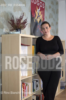 Milan October 12, 2020. .Maura Gancitano, writer, philosopher and founder of the Tlon project, photographed in the spaces of the Tlon publishing house in Milan/Maura Gancitano, scrittrice, filosofa e fondatrice del progetto Tlon, fotografata negli spazi della casa editrice Tlon a Milano. ©Rino Bianchi/Rosebud2