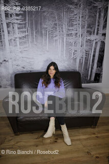 Rome February 13, 2021..Alice Urciuolo, screenwriter, co-author of the successful series Skam Italia, writer, photographed in Rome in the spaces of the Interzone Gallery at Pigneto/Alice Urciuolo, sceneggiatrice, coautrice della serie di successo Skam Italia, scrittrice, fotografata a Roma negli spazidella Galleria Interzone al Pigneto. ©Rino Bianchi/Rosebud2