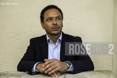 Venice April 20, 2018..Vittorio Longhi, journalist, photographed in Venice in the spaces of CaFoscari during Afropean Bridge/Vittorio Longhi, giornalista, fotografato a Venezia negli spazi di Ca Foscari durante Afropean Bridge. ©Rino Bianchi/Rosebud2