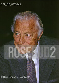 Roma 4 maggio 2006..Gianni Agnelli, ritratto agli inizi degli anni 90..Foto: Rino Bianchi ©Rino Bianchi/Rosebud2