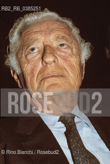 Roma 15 marzo 1999..Giovanni Gianni Agnelli, fotografato a Roma. ©Rino Bianchi/Rosebud2