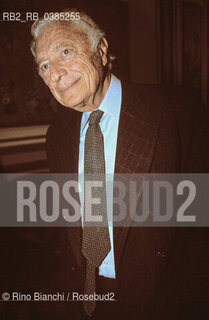 Roma 15 marzo 1999..Giovanni Gianni Agnelli, fotografato a Roma. ©Rino Bianchi/Rosebud2