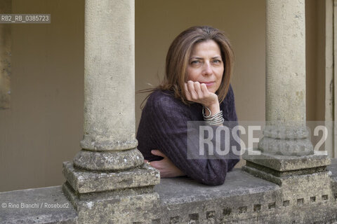 Ovada(Alessandria) April 9, 2021..Raffaella Romagnolo writer and novelist, photographed in the park of Villa Gabrieli in Ovada/Raffaella Romagnolo scrittrice e romanziera, fotografata nel parco di Villa Gabrieli ad Ovada. ©Rino Bianchi/Rosebud2