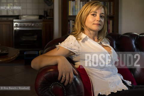 Penna in Teverina(VT) mAY8, 2021..Barbara Frale, Italian historian, writer and essayist, known for her studies on the Knights Templar and the Shroud of Turin, photographed in her home in Penna in Teverina/Barbara Frale, storica italiana, scrittrice e saggista, nota per gli studi sui Cavalieri templari e sulla Sindone di Torino, fotografata nella sua abitazione di Penna in Teverina. ©Rino Bianchi/Rosebud2