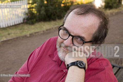 Rome June 26, 2021..Andrea Cortellessa literary critic, historian of Italian literature, associate professor at the degree course in Communication of the Roma Tre University and essayist, photographed at Villa Ada on the occasion of the potico reading dedicated to Renato Nicolini/Andrea Cortellessa critico letterario, storico della letteratura italiana, professore associato presso il corso di laurea in Comunicazione dellUniversità degli Studi Roma Tre e saggista, fotografato a Villa Ada in occasione del reading potico dedicato a Renato Nicolini. ©Rino Bianchi/Rosebud2