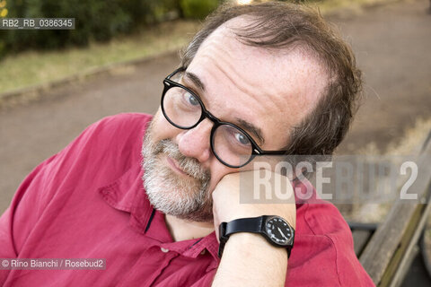 Rome June 26, 2021..Andrea Cortellessa literary critic, historian of Italian literature, associate professor at the degree course in Communication of the Roma Tre University and essayist, photographed at Villa Ada on the occasion of the potico reading dedicated to Renato Nicolini/Andrea Cortellessa critico letterario, storico della letteratura italiana, professore associato presso il corso di laurea in Comunicazione dellUniversità degli Studi Roma Tre e saggista, fotografato a Villa Ada in occasione del reading potico dedicato a Renato Nicolini. ©Rino Bianchi/Rosebud2