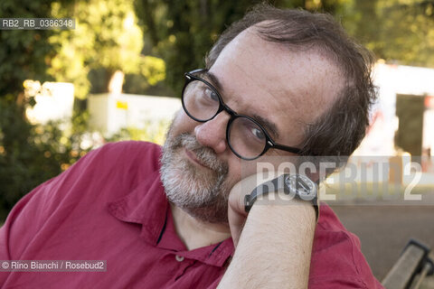 Rome June 26, 2021..Andrea Cortellessa literary critic, historian of Italian literature, associate professor at the degree course in Communication of the Roma Tre University and essayist, photographed at Villa Ada on the occasion of the potico reading dedicated to Renato Nicolini/Andrea Cortellessa critico letterario, storico della letteratura italiana, professore associato presso il corso di laurea in Comunicazione dellUniversità degli Studi Roma Tre e saggista, fotografato a Villa Ada in occasione del reading potico dedicato a Renato Nicolini. ©Rino Bianchi/Rosebud2