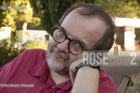 Rome June 26, 2021..Andrea Cortellessa literary critic, historian of Italian literature, associate professor at the degree course in Communication of the Roma Tre University and essayist, photographed at Villa Ada on the occasion of the potico reading dedicated to Renato Nicolini/Andrea Cortellessa critico letterario, storico della letteratura italiana, professore associato presso il corso di laurea in Comunicazione dellUniversità degli Studi Roma Tre e saggista, fotografato a Villa Ada in occasione del reading potico dedicato a Renato Nicolini. ©Rino Bianchi/Rosebud2