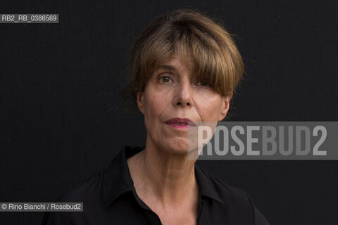 Rome July 24, 2021..Nathalie Léger French writer, author of essays and novels featuring artists, photographed in Rome at the Palatine Stadium/Nathalie Léger scrittrice francese autrice di saggi e romanzi che hanno come protagoniste artiste, fotograta a Roma nello Stadio Palatino. ©Rino Bianchi/Rosebud2