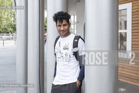 Rome September 11, 2021..Abdul Saboor Afghan photographer who lives and works in Paris, photographed in Rome in the MAXXI spaces/Abdul Saboor fotografo afgano che vive e lavora a Parigi, fotografato a Roma negli spazi del MAXXI. ©Rino Bianchi/Rosebud2