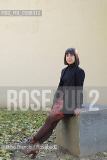 Turin October 17, 2021..Aixa de la Cruz is a Spanish writer of Basque origin, photographed in Turin in the spaces of the Lingotto/Aixa de la Cruz è una scrittrice spagnola di origine basca, fotografata a Torino negli spazi del Lingotto. ©Rino Bianchi/Rosebud2