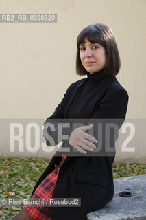 Turin October 17, 2021..Aixa de la Cruz is a Spanish writer of Basque origin, photographed in Turin in the spaces of the Lingotto/Aixa de la Cruz è una scrittrice spagnola di origine basca, fotografata a Torino negli spazi del Lingotto. ©Rino Bianchi/Rosebud2