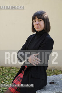 Turin October 17, 2021..Aixa de la Cruz is a Spanish writer of Basque origin, photographed in Turin in the spaces of the Lingotto/Aixa de la Cruz è una scrittrice spagnola di origine basca, fotografata a Torino negli spazi del Lingotto. ©Rino Bianchi/Rosebud2