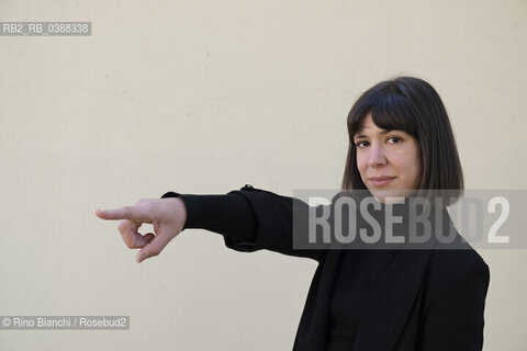 Turin October 17, 2021..Aixa de la Cruz is a Spanish writer of Basque origin, photographed in Turin in the spaces of the Lingotto/Aixa de la Cruz è una scrittrice spagnola di origine basca, fotografata a Torino negli spazi del Lingotto. ©Rino Bianchi/Rosebud2