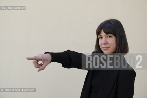 Turin October 17, 2021..Aixa de la Cruz is a Spanish writer of Basque origin, photographed in Turin in the spaces of the Lingotto/Aixa de la Cruz è una scrittrice spagnola di origine basca, fotografata a Torino negli spazi del Lingotto. ©Rino Bianchi/Rosebud2