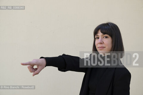 Turin October 17, 2021..Aixa de la Cruz is a Spanish writer of Basque origin, photographed in Turin in the spaces of the Lingotto/Aixa de la Cruz è una scrittrice spagnola di origine basca, fotografata a Torino negli spazi del Lingotto. ©Rino Bianchi/Rosebud2