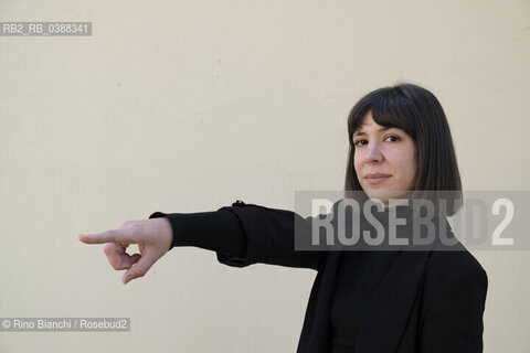 Turin October 17, 2021..Aixa de la Cruz is a Spanish writer of Basque origin, photographed in Turin in the spaces of the Lingotto/Aixa de la Cruz è una scrittrice spagnola di origine basca, fotografata a Torino negli spazi del Lingotto. ©Rino Bianchi/Rosebud2