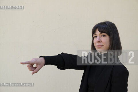 Turin October 17, 2021..Aixa de la Cruz is a Spanish writer of Basque origin, photographed in Turin in the spaces of the Lingotto/Aixa de la Cruz è una scrittrice spagnola di origine basca, fotografata a Torino negli spazi del Lingotto. ©Rino Bianchi/Rosebud2