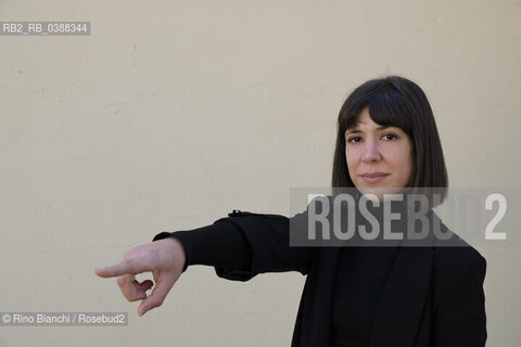 Turin October 17, 2021..Aixa de la Cruz is a Spanish writer of Basque origin, photographed in Turin in the spaces of the Lingotto/Aixa de la Cruz è una scrittrice spagnola di origine basca, fotografata a Torino negli spazi del Lingotto. ©Rino Bianchi/Rosebud2