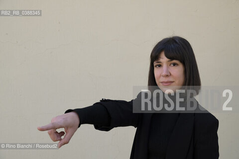 Turin October 17, 2021..Aixa de la Cruz is a Spanish writer of Basque origin, photographed in Turin in the spaces of the Lingotto/Aixa de la Cruz è una scrittrice spagnola di origine basca, fotografata a Torino negli spazi del Lingotto. ©Rino Bianchi/Rosebud2