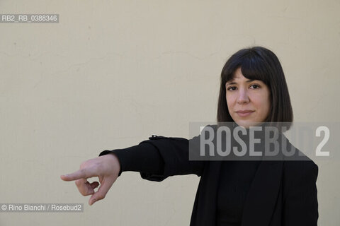 Turin October 17, 2021..Aixa de la Cruz is a Spanish writer of Basque origin, photographed in Turin in the spaces of the Lingotto/Aixa de la Cruz è una scrittrice spagnola di origine basca, fotografata a Torino negli spazi del Lingotto. ©Rino Bianchi/Rosebud2