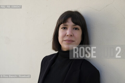 Turin October 17, 2021..Aixa de la Cruz is a Spanish writer of Basque origin, photographed in Turin in the spaces of the Lingotto/Aixa de la Cruz è una scrittrice spagnola di origine basca, fotografata a Torino negli spazi del Lingotto. ©Rino Bianchi/Rosebud2