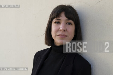 Turin October 17, 2021..Aixa de la Cruz is a Spanish writer of Basque origin, photographed in Turin in the spaces of the Lingotto/Aixa de la Cruz è una scrittrice spagnola di origine basca, fotografata a Torino negli spazi del Lingotto. ©Rino Bianchi/Rosebud2