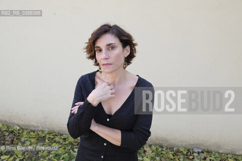 Turin October 16, 2021..Stefania Auci, writer, photographed in Turin in the Lingotto spaces/Stefania Auci, scrittrice, fotografata a Torino negli spazi del Lingotto. ©Rino Bianchi/Rosebud2