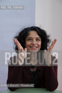 Rome December 5, 2021..Susanna Mattiangeli, author of childrens books, theatrical projects and essays, photographed in Rome in the spaces of La Nuvola. ©Rino Bianchi/Rosebud2