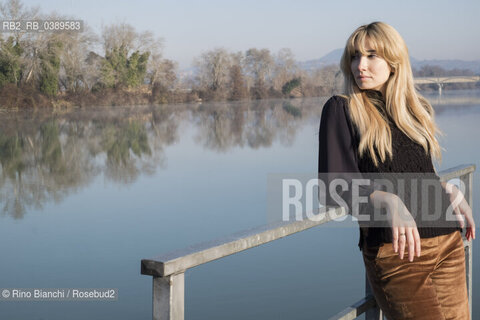 Poggio Mirteto(RI) February 14, 2021..Flaminia Colella, poetess and art curator, photographed in Poggio Mirteto in the area of the Tevere-Farfa park/Flaminia Colella, poetessa e curatrice darte, fotografata a Poggio Mirteto nellarea del parco Tevere-Farfa. ©Rino Bianchi/Rosebud2