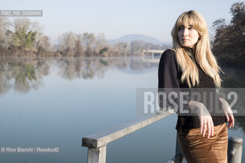 Poggio Mirteto(RI) February 14, 2021..Flaminia Colella, poetess and art curator, photographed in Poggio Mirteto in the area of the Tevere-Farfa park/Flaminia Colella, poetessa e curatrice darte, fotografata a Poggio Mirteto nellarea del parco Tevere-Farfa. ©Rino Bianchi/Rosebud2