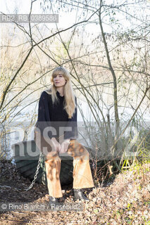 Poggio Mirteto(RI) February 14, 2021..Flaminia Colella, poetess and art curator, photographed in Poggio Mirteto in the area of the Tevere-Farfa park/Flaminia Colella, poetessa e curatrice darte, fotografata a Poggio Mirteto nellarea del parco Tevere-Farfa. ©Rino Bianchi/Rosebud2