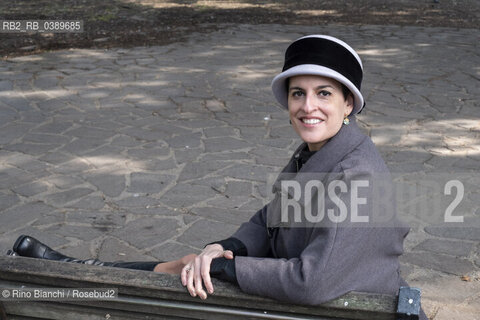 Rome March 13, 2022..Felicia Troisi, known as Licia Italian writer, author of fantasy novels, photographed in Rome in the spaces of the Roma 60 Olympic Village/Felicia Troisi, detta Licia scrittrice italiana, autrice di romanzi fantasy, fotografata a Roma negli spazi del Villaggio Olimpico Roma 60. ©Rino Bianchi/Rosebud2