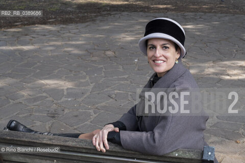 Rome March 13, 2022..Felicia Troisi, known as Licia Italian writer, author of fantasy novels, photographed in Rome in the spaces of the Roma 60 Olympic Village/Felicia Troisi, detta Licia scrittrice italiana, autrice di romanzi fantasy, fotografata a Roma negli spazi del Villaggio Olimpico Roma 60. ©Rino Bianchi/Rosebud2