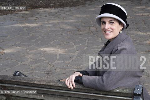 Rome March 13, 2022..Felicia Troisi, known as Licia Italian writer, author of fantasy novels, photographed in Rome in the spaces of the Roma 60 Olympic Village/Felicia Troisi, detta Licia scrittrice italiana, autrice di romanzi fantasy, fotografata a Roma negli spazi del Villaggio Olimpico Roma 60. ©Rino Bianchi/Rosebud2