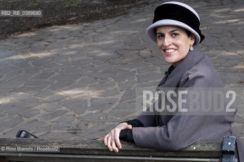 Rome March 13, 2022..Felicia Troisi, known as Licia Italian writer, author of fantasy novels, photographed in Rome in the spaces of the Roma 60 Olympic Village/Felicia Troisi, detta Licia scrittrice italiana, autrice di romanzi fantasy, fotografata a Roma negli spazi del Villaggio Olimpico Roma 60. ©Rino Bianchi/Rosebud2